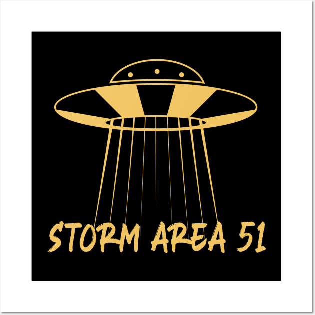 Storm from area 51 Wall Art by Hoperative